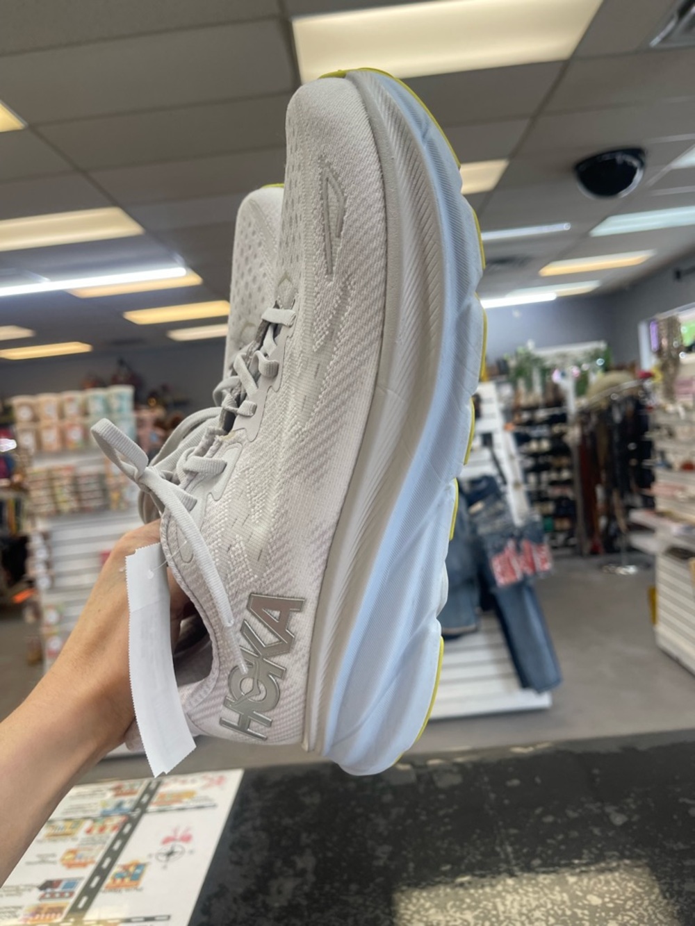 Hoka Women's White/Cream Sneakers - Picture 5 of 9